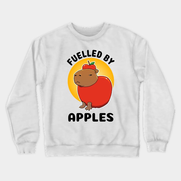 Fuelled by apples Capybara Crewneck Sweatshirt by capydays